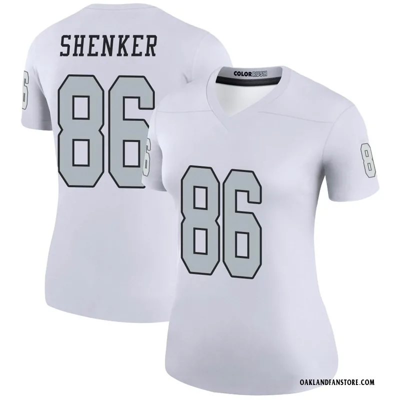 John Samuel Shenker Women's Nike White Las Vegas Raiders Custom Game Jersey Size: Extra Large