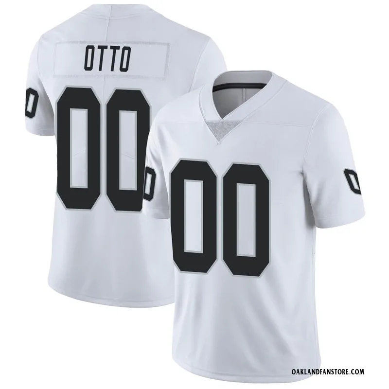 Jim Otto Las Vegas Raiders Men's Legend White Color Rush T-Shirt